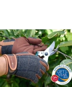 High quality leather and tweed men's gardening gloves shortlisted for Gift of the year 2016
