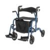 2-in 1 wheelchair and rollator as a wheelchair