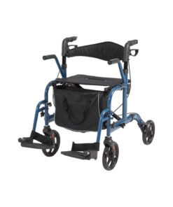 2-in 1 wheelchair and rollator as a wheelchair