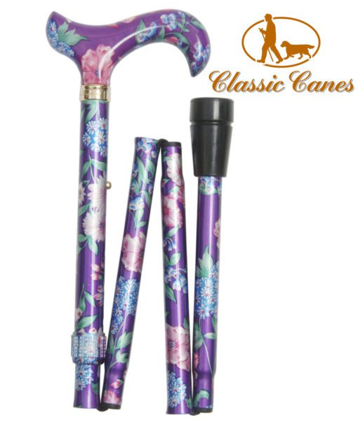 floral-folding-adjustable-walking-stick
