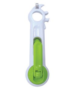 Multi-use Tin opener with green handle