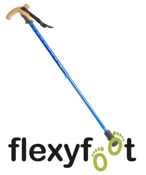 flexyfoot urban walking pole in blue