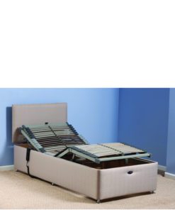 Adjustable bed without mattress