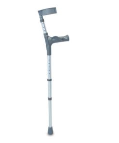 Single adjustable crutch