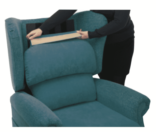 Fitting removable back cushions