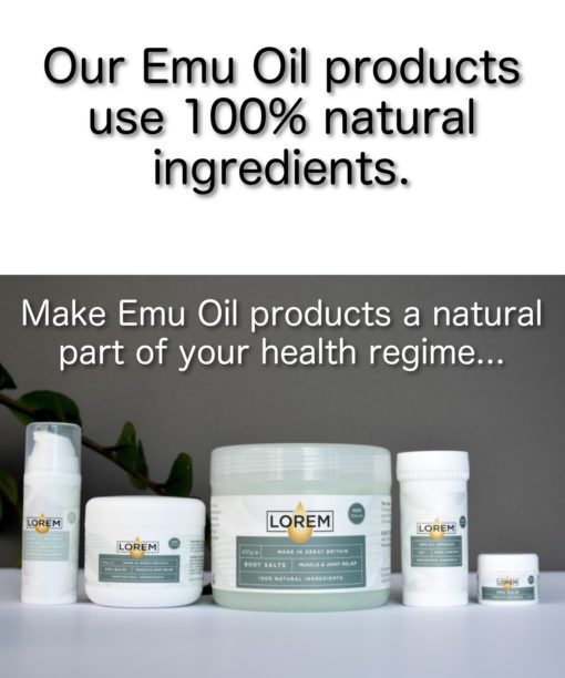 Emu Oil Product range