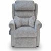 Lateral back cushion rise and recline chair
