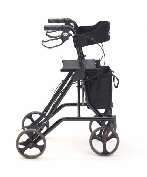 Mobility rollator in black