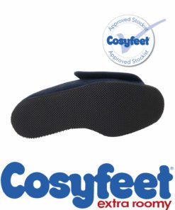 cosyfeet suede navy slipper