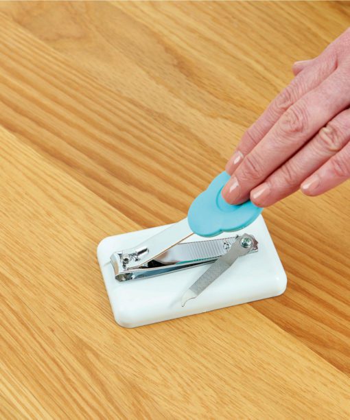 easy grip nail clippers in use