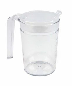 Polycarbonate beaker with sipping lid