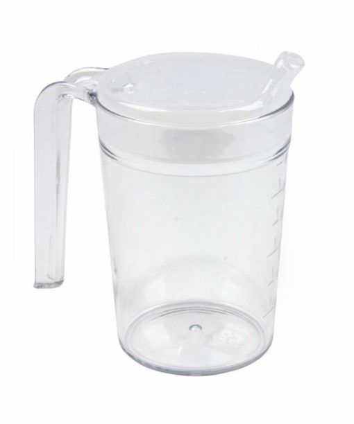 Polycarbonate beaker with sipping lid