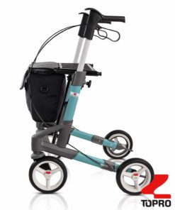Topro 5G rollator in turquoise side view