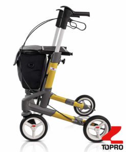 Topro 5G rollator in yellow side view