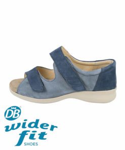 Bliss Sandal outer in Navy Two Tone