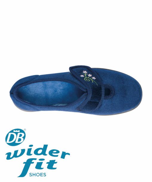 DB Shoes Caroline slipper in Navy