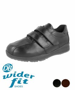 DB Wider Fit Stephen Mens Shoes in Black
