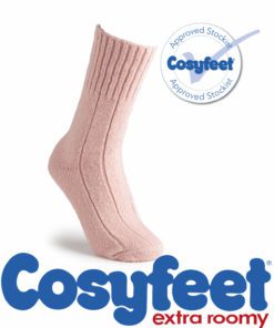 Cosyfeet Super Soft bed sock in blush