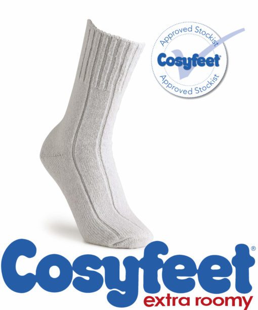 Cosyfeet Super Soft bed sock in ivory