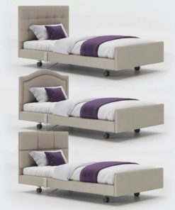 signature comfort profiling care bed has three headboard styles
