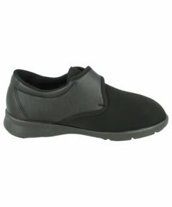 DB wider Fit Eliza Black ladies stretch shoes
