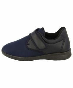 DB wider Fit Eliza ladies Navy stretch shoes