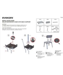 Evakare Shower Chair assembly instructions
