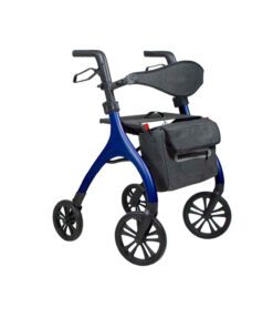 Oslo seated rollator in Sapphire Blue