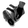 Cosyfeet Bart Black leather wide fitting shoes for men