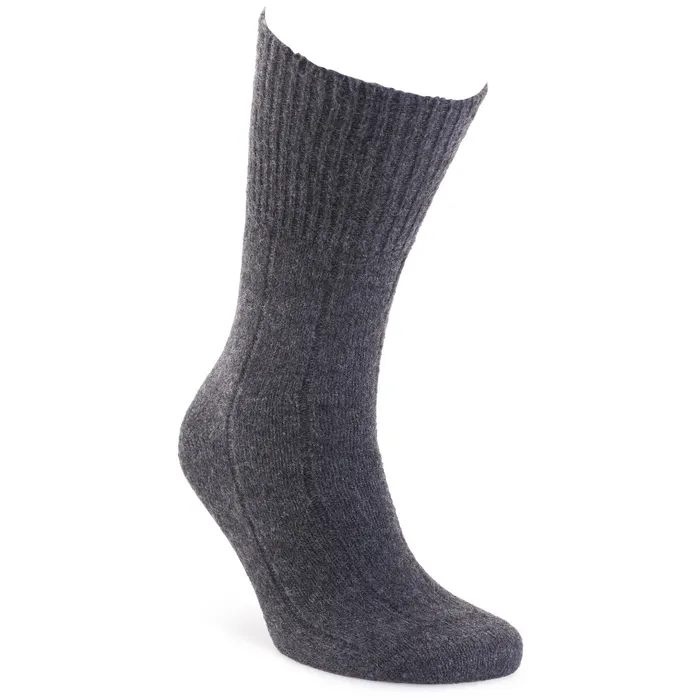 super-soft_bed-socks_charcoal Cosyfeet Seam Free Extra Roomy Bed socks in Charcoal available in Medium and Large