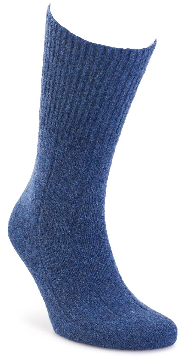 super-soft_bed-socks_marine Cosyfeet Seam Free Extra Roomy Bed socks in Marine Blue available in Medium and Large
