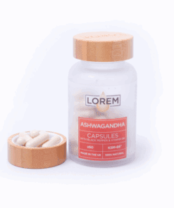 Ashwagandha black pepper and vitamin B6 helath supplement