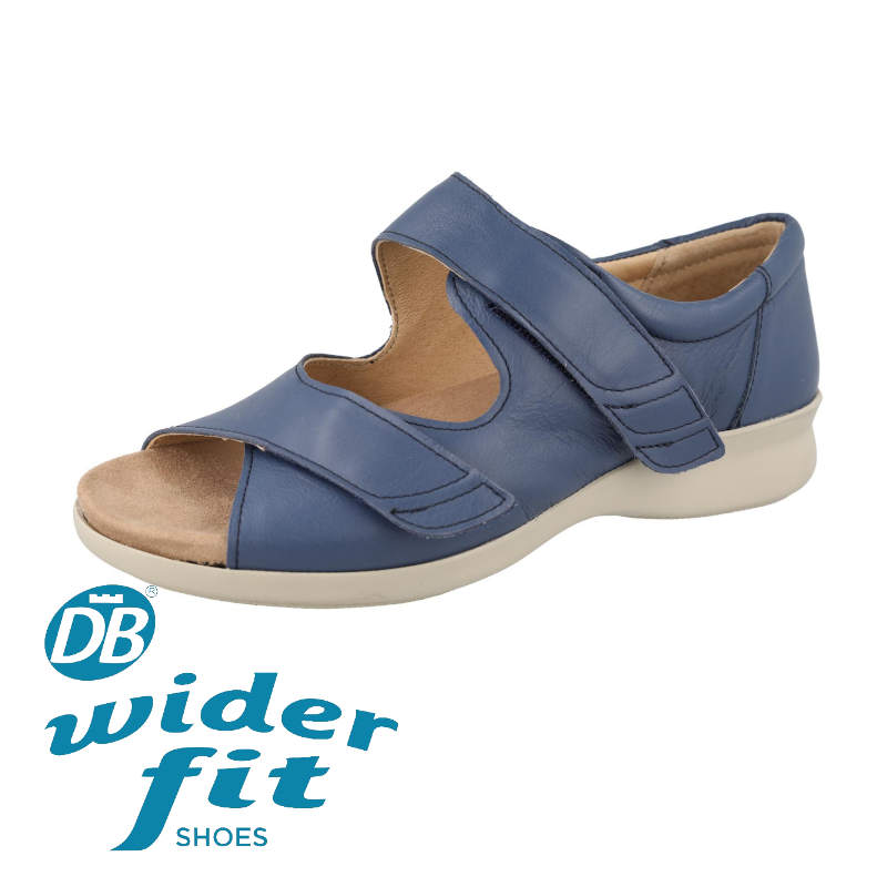 DB wider fit Bliss Navy leather sandal Bliss Navy leather sandal