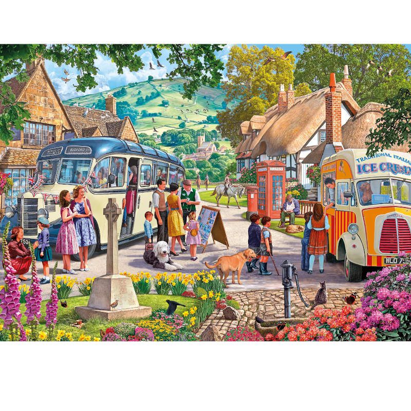 boarding-the-bus-gibsons-jigsaw-puzzle