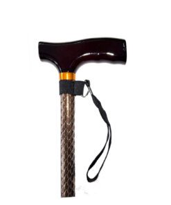 Bronze wave pattern walking stick