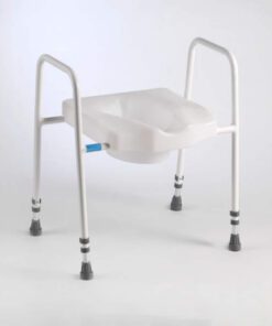 Spalding Combi Scandia Height adjustable toilet frame with moulded toilet seat