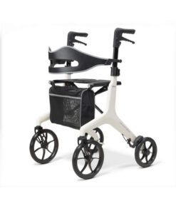 aerowalk carbon fibre rollator in butter cream