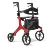 aerowalk carbon fibre rollator in fire red